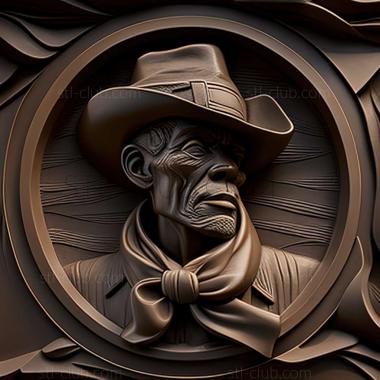 3D model Wayman Elbridge Adams American artist (STL)